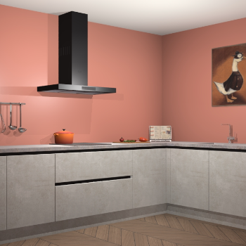 Beton opaal greeploze keuken Canberra 28716