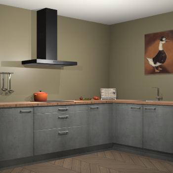 Beton parelgrijs keuken Canberra 28726