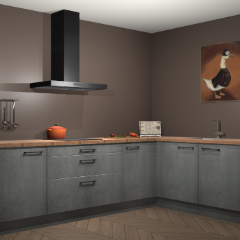 Beton parelgrijs keuken Canberra 28729