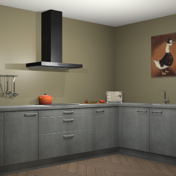 Beton parelgrijs keuken Canberra 28732