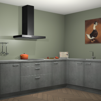Beton parelgrijs keuken Canberra 28733