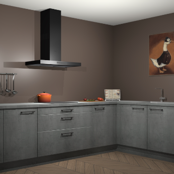 Beton parelgrijs keuken Canberra 28735