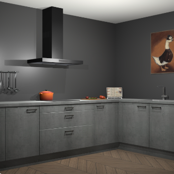 Beton parelgrijs keuken Canberra 28736