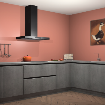 Beton parelgrijs greeploze keuken Canberra 28737