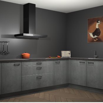 Beton parelgrijs keuken Canberra 28742