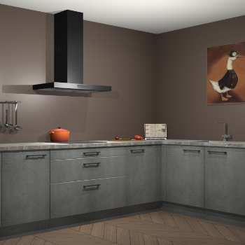 Beton parelgrijs keuken Canberra 28747