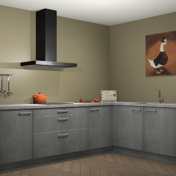 Beton parelgrijs keuken Canberra 28750