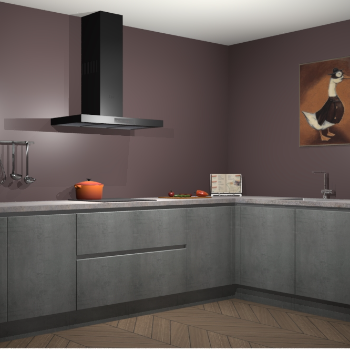 Beton parelgrijs greeploze keuken Canberra 28752