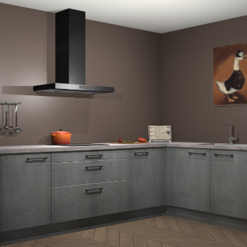 Beton parelgrijs keuken Canberra 28753