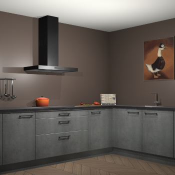 Beton parelgrijs keuken Canberra 28759