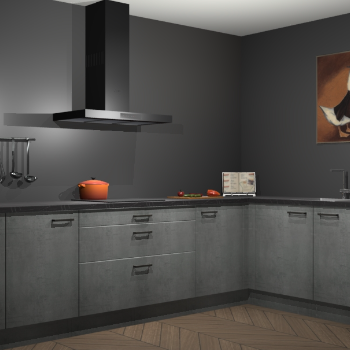 Beton parelgrijs keuken Canberra 28760