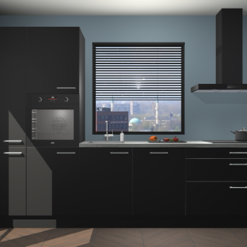 Zwarte keuken Brussel 28788