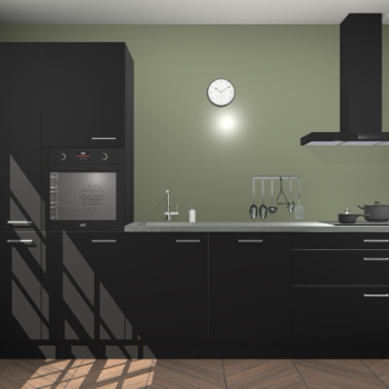 Zwarte keuken Brussel 28789