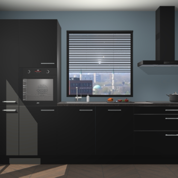 Zwarte keuken Brussel 28794