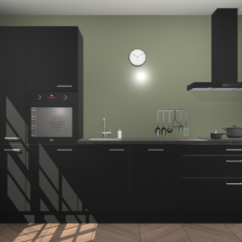 Zwarte keuken Brussel 28795