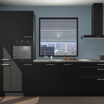 Zwarte keuken Brussel 28800