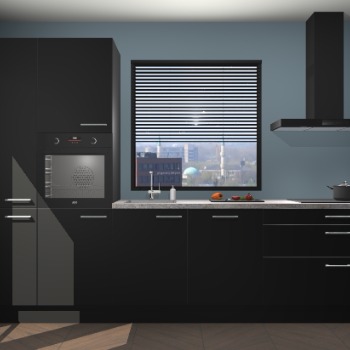 Zwarte keuken Brussel 28806