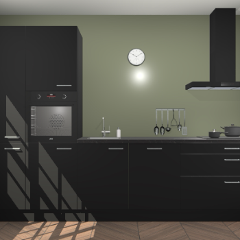 Zwarte keuken Brussel 28813