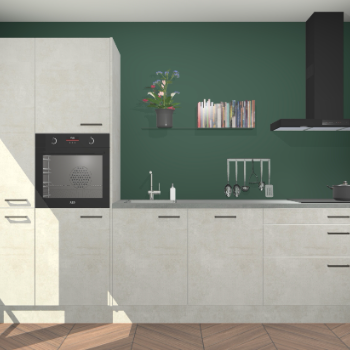 Beton opaal keuken Brussel 28828