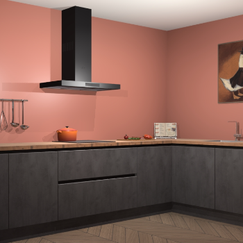 Beton antraciet greeploze keuken Canberra 28860