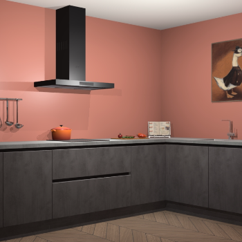 Beton antraciet greeploze keuken Canberra 28866