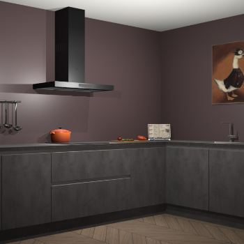 Beton antraciet greeploze keuken Canberra 28869