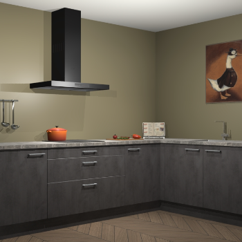 Beton antraciet keuken Canberra 28873