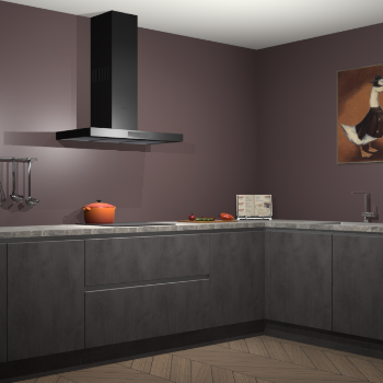 Beton antraciet greeploze keuken Canberra 28875