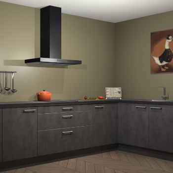 Beton antraciet keuken Canberra 28885