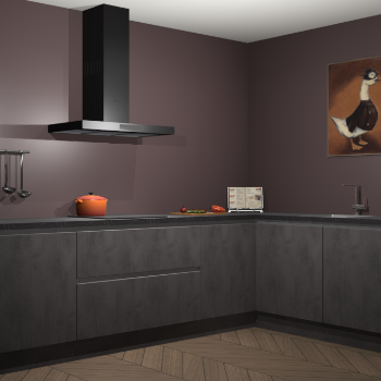 Beton antraciet greeploze keuken Canberra 28887