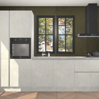 Beton opaal keuken Brussel 28844