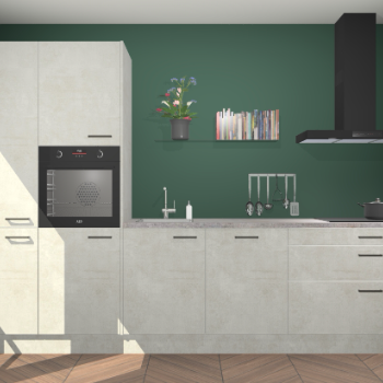 Beton opaal keuken Brussel 28846