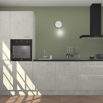 Beton opaal keuken Brussel 28849