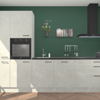 Beton opaal keuken Brussel 28852