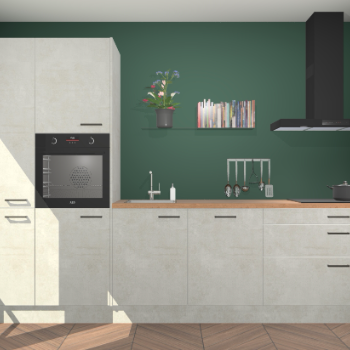 Beton opaal keuken Brussel 28822