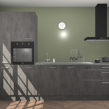 Beton antraciet keuken Brussel 29009