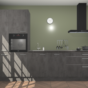 Beton antraciet keuken Brussel 29015