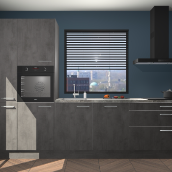 Beton antraciet keuken Brussel 29020