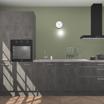 Beton antraciet keuken Brussel 29027