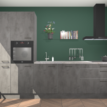 Beton antraciet keuken Brussel 29030