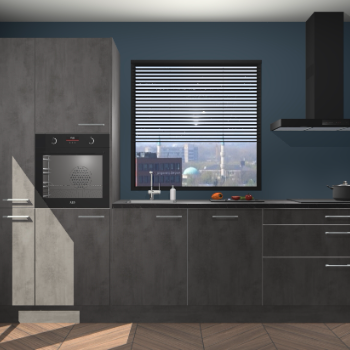Beton antraciet keuken Brussel 29032