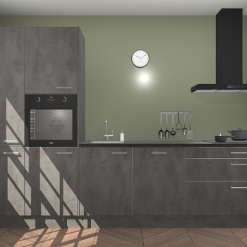 Beton antraciet keuken Brussel 29033