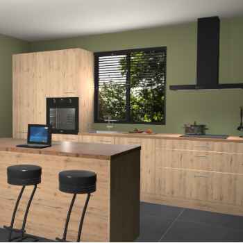 Madera natuur keuken Bonaire 29118