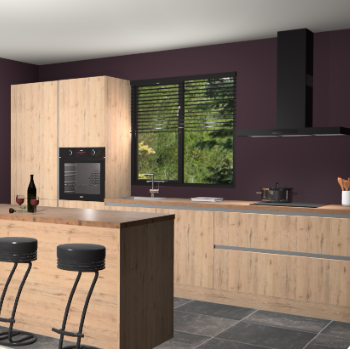 Madera natuur greeploze keuken Bonaire 29119