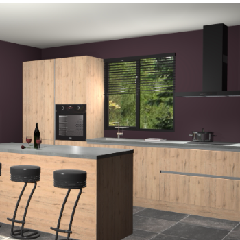 Madera natuur greeploze keuken Bonaire 29125