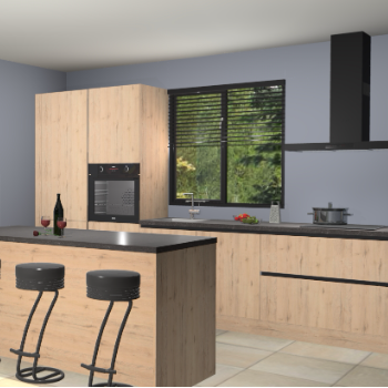 Madera natuur greeploze keuken Bonaire 29134