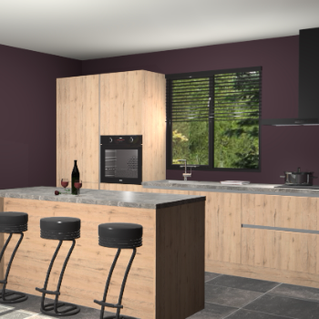 Madera natuur greeploze keuken Bonaire 29137