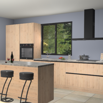 Madera natuur greeploze keuken Bonaire 29140