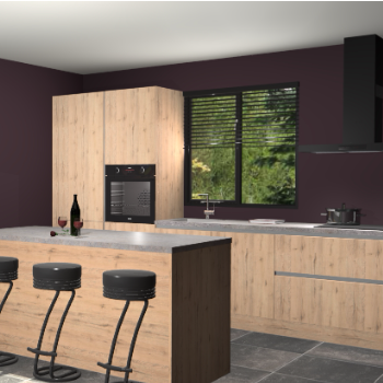 Madera natuur greeploze keuken Bonaire 29143