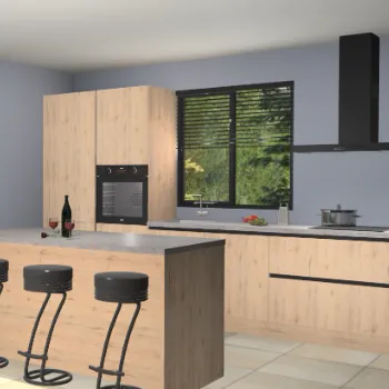 Madera natuur greeploze keuken Bonaire 29146